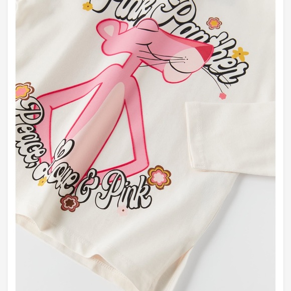 Zara Pink Panther T- shirt - Picture 3 of 9
